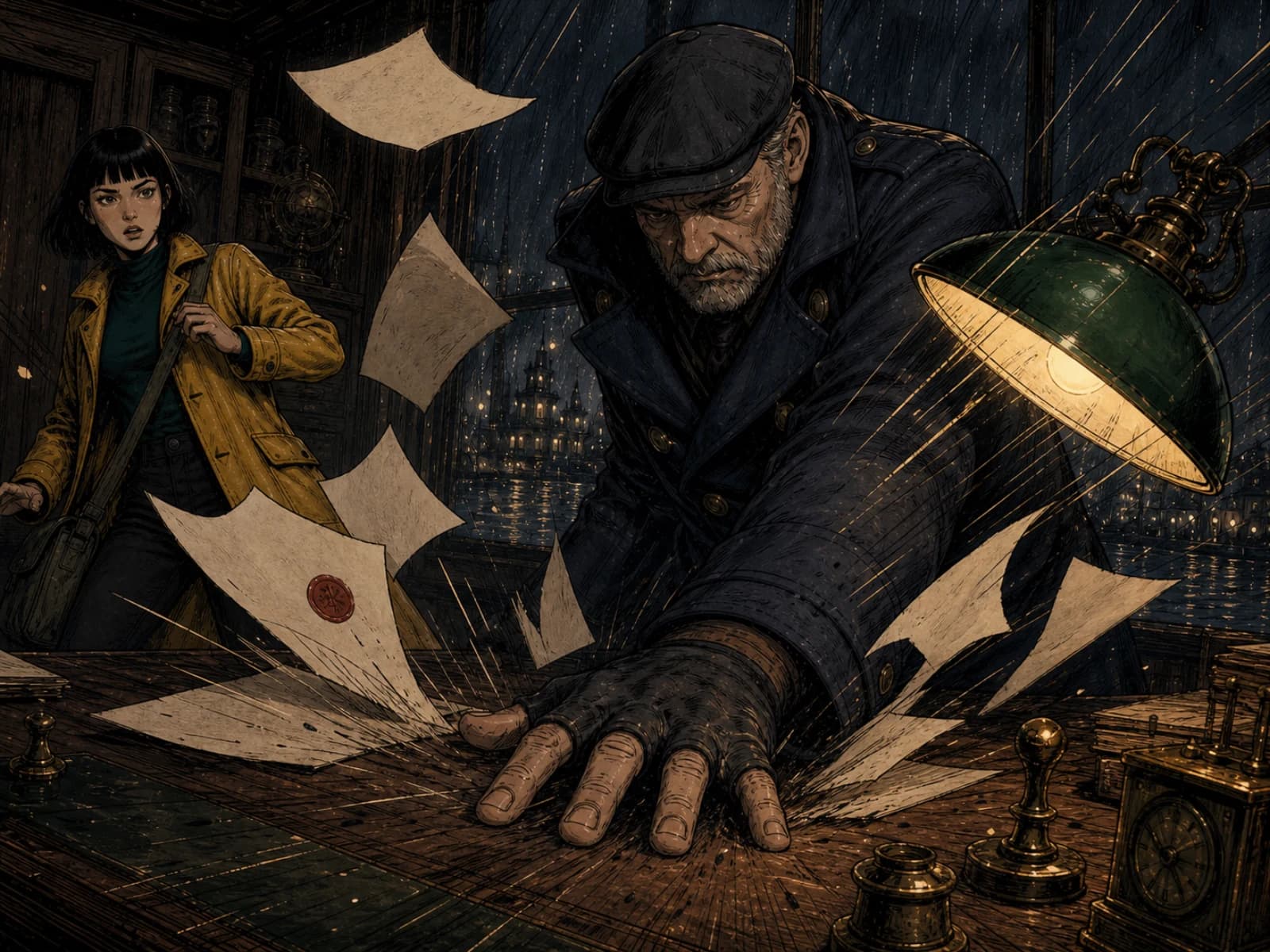 The Lantern Courier, panel 09: action