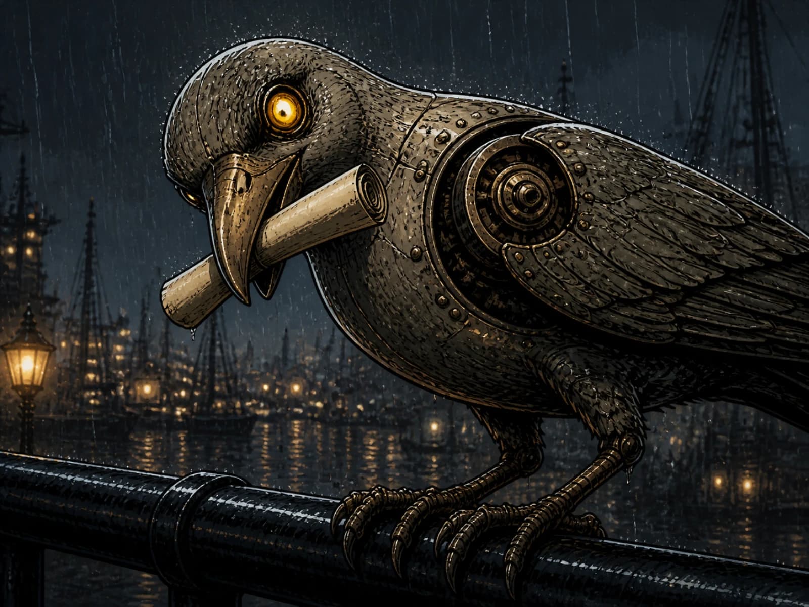 The Lantern Courier, panel 11: smirk