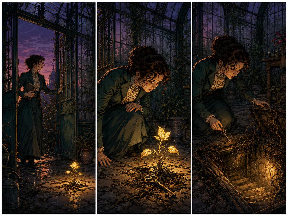 A botanist finds a glowing plant