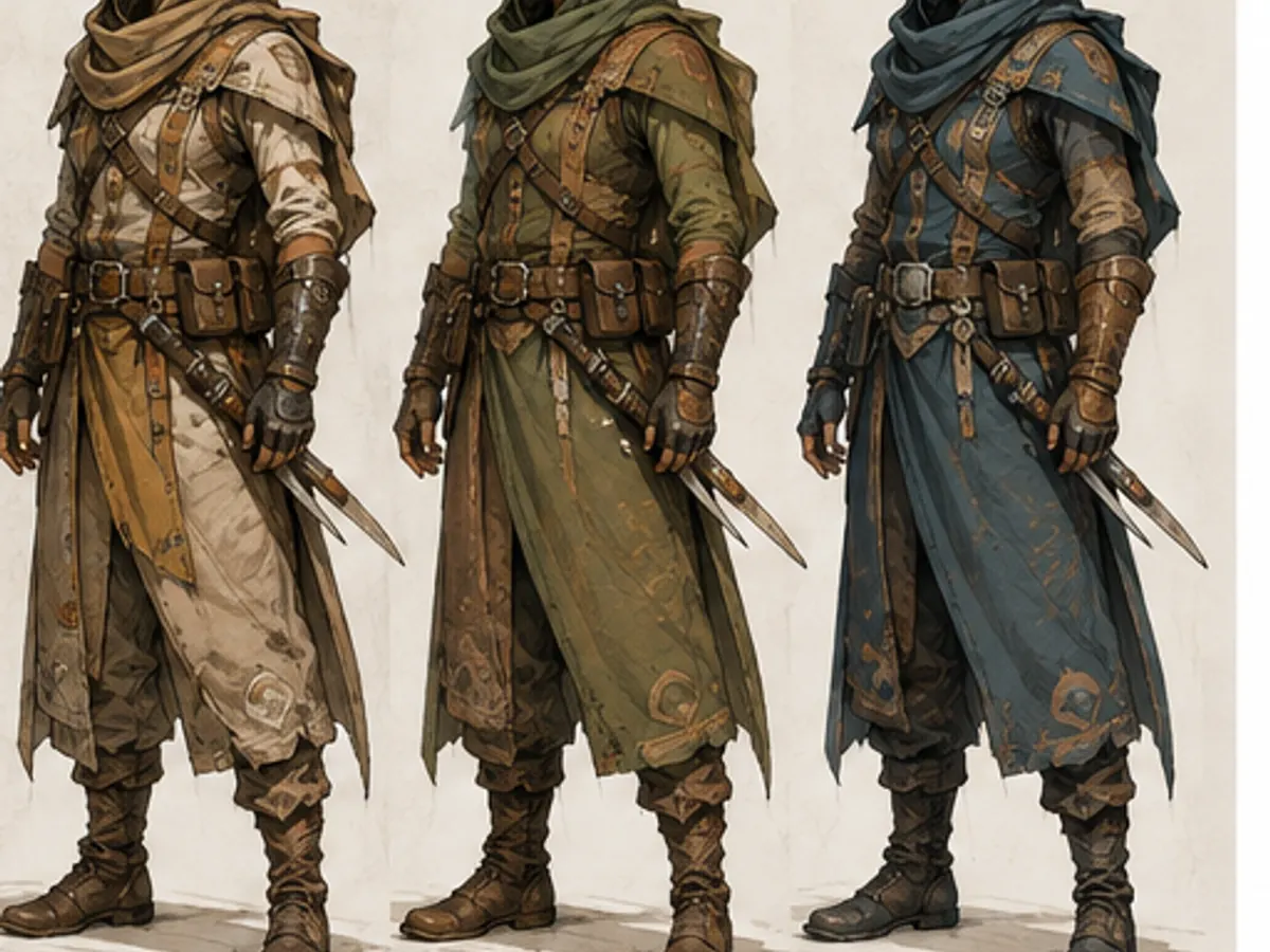Original desert ranger in three controlled colour variations