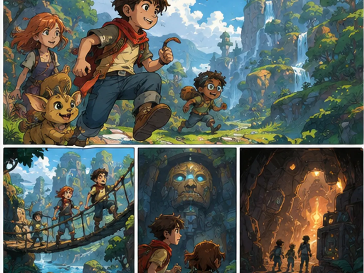 Colourful all-ages fantasy adventure comic