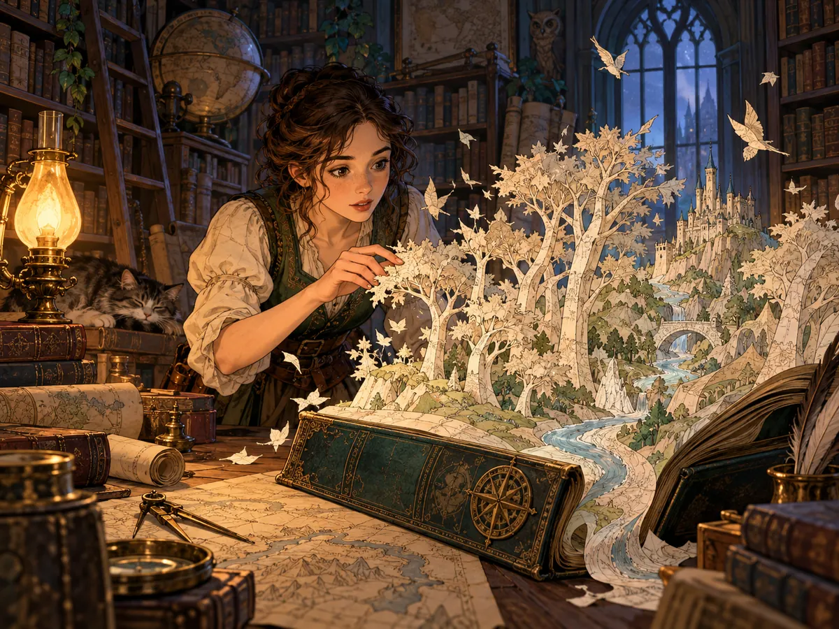 Novel adaptation study: a living paper forest unfolds from an atlas