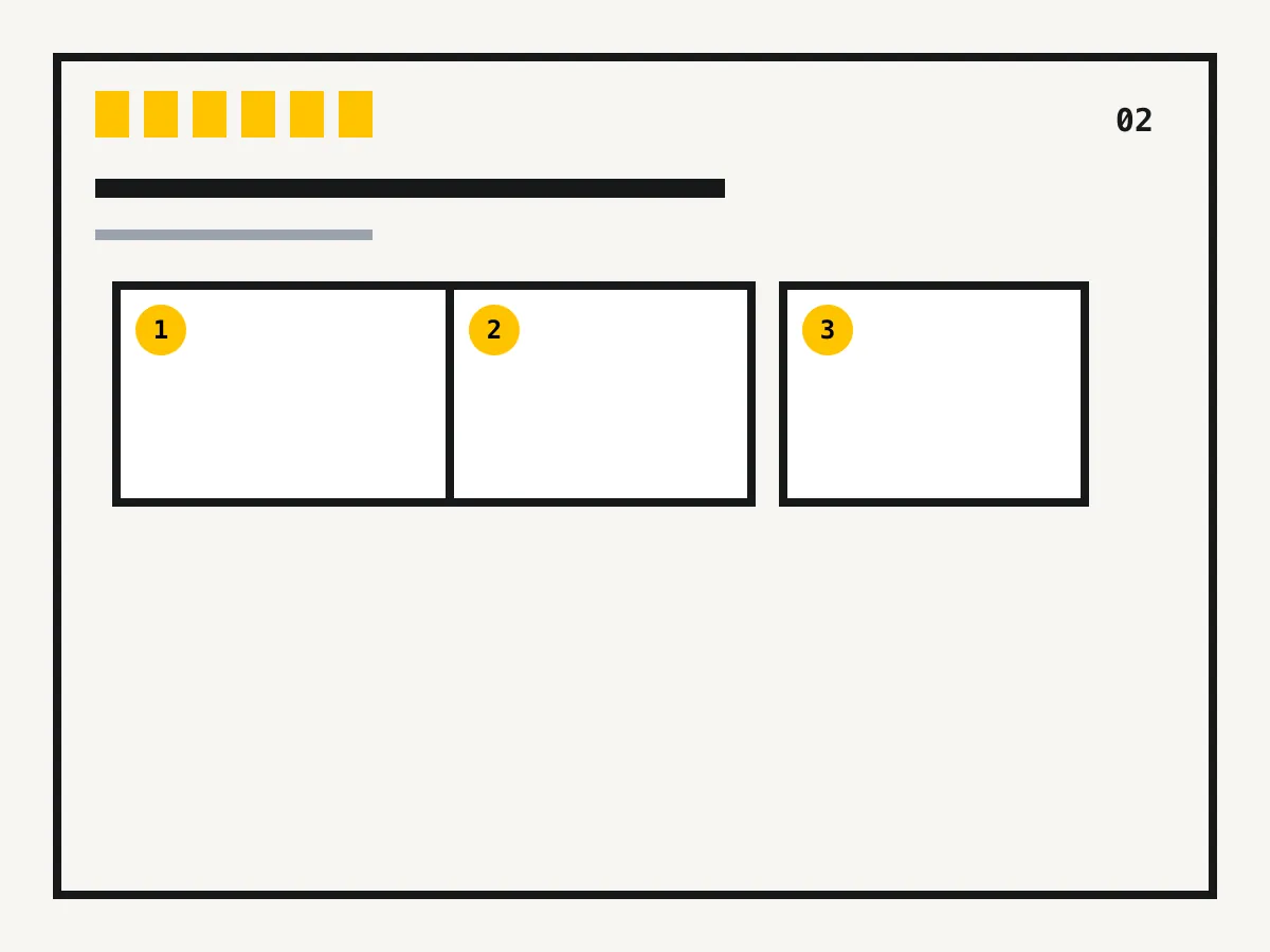 Vertical comic with calculated slice boundaries